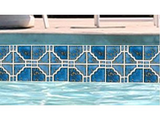 NPT STB807 Moonbeam Terra Blue porcelain mosaic tile, close detail