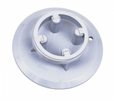 Sta-Rite 08417-0005 white adjustable floor cover plate, underside view