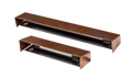 Brilliance Wall Washer Surface Mount With Small Brass + Black Cerakote Shield And Integrated 3000K Light Bar
