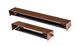 Brilliance Wall Washer Surface Mount With Medium Brass + Black Cerakote Shield And Integrated 3000K Light Bar