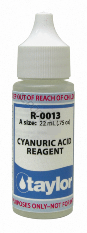 Taylor R-0013-A cyanuric acid reagent, 3/4 oz. bottle