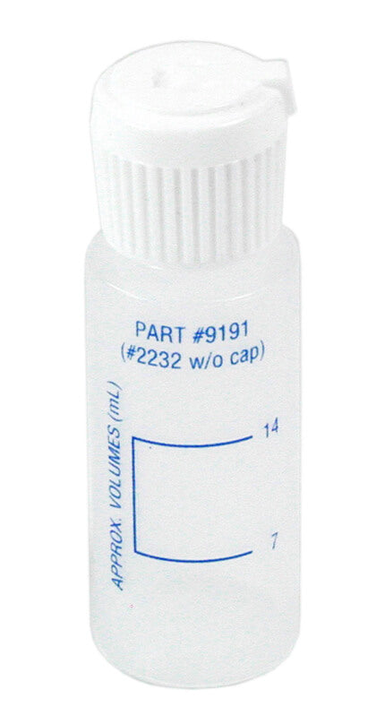 Taylor 9191 CYA display bottle with 7 mL and 14 mL graduations