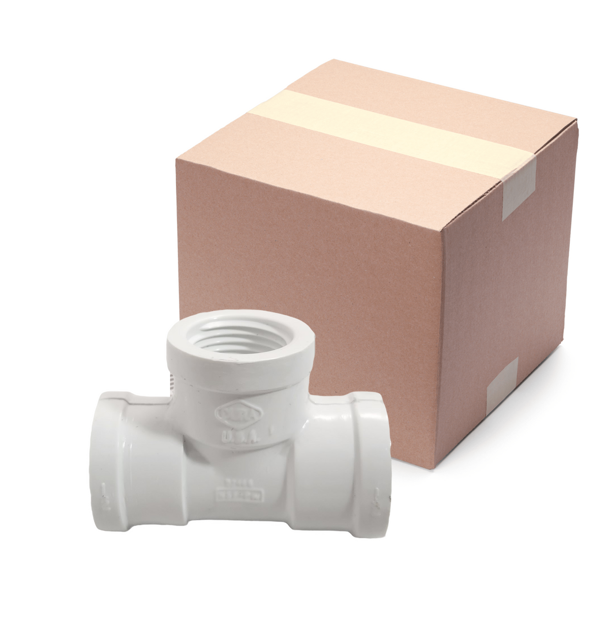 Dura 3/4-Inch Tee, Fipt x Fipt x Fipt, Box of 100