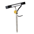 Brilliance Wall Washer With Adj-T Ground Spike, Brass + Black Cerakote Light Bar Shield And Integrated 2700K Light Bar
