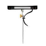 Brilliance Wall Washer With Adj T-Ground Spike, Brass + Black Cerakote Light Bar Shield And Integrated 3000K Light Bar