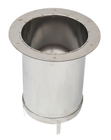 Hayward UHXPOSHZ14008 8 in. vent adapter, mounting flange detail