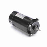 Century UST1102 1 HP 56J pump motor, front view showing round flange and threaded shaft