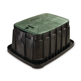 Rain Bird VBJMB, VB Series 10" Jumbo Valve Box with Black Body and Green Lid