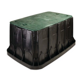 Rain Bird VBMAXH - Maxi Jumbo Valve Box - Black Body With Green Lid + 2 Locks