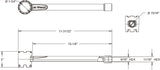 AquaStar VSJW102 socket and jet removal tool, second view showing the hex socket end