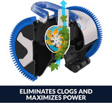 Hayward AquaNaut 200 2-wheel suction cleaner, angled view showing tire treads