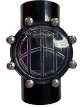 Waterco 14652 check valve, alternate angle showing the port ends
