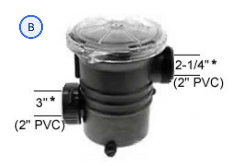 Waterway 310-6600 pump trap assembly with lid and basket