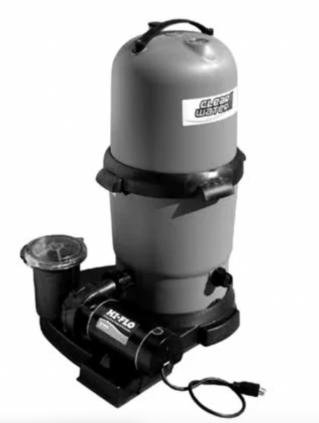 Waterway 522-5167-6S ClearWater II 150 sq. ft. cartridge filter system with 1.5 HP Hi-Flo II two speed pump