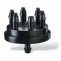 Rain Bird XB106 - Black Multi-Outlet Xeri-Bug™ With Barb Inlet And Outlet 1.0 Gph