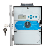Hunter XCH-1200-SSP, Stainless Steel 12-Station XC Hybrid Battery Controller with Solar Mount