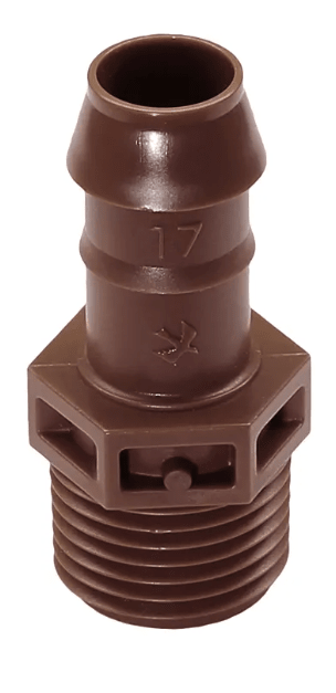 Rain Bird Barb Male Adapter - 17mm x 1/2 in. MPT (XFFMA050)