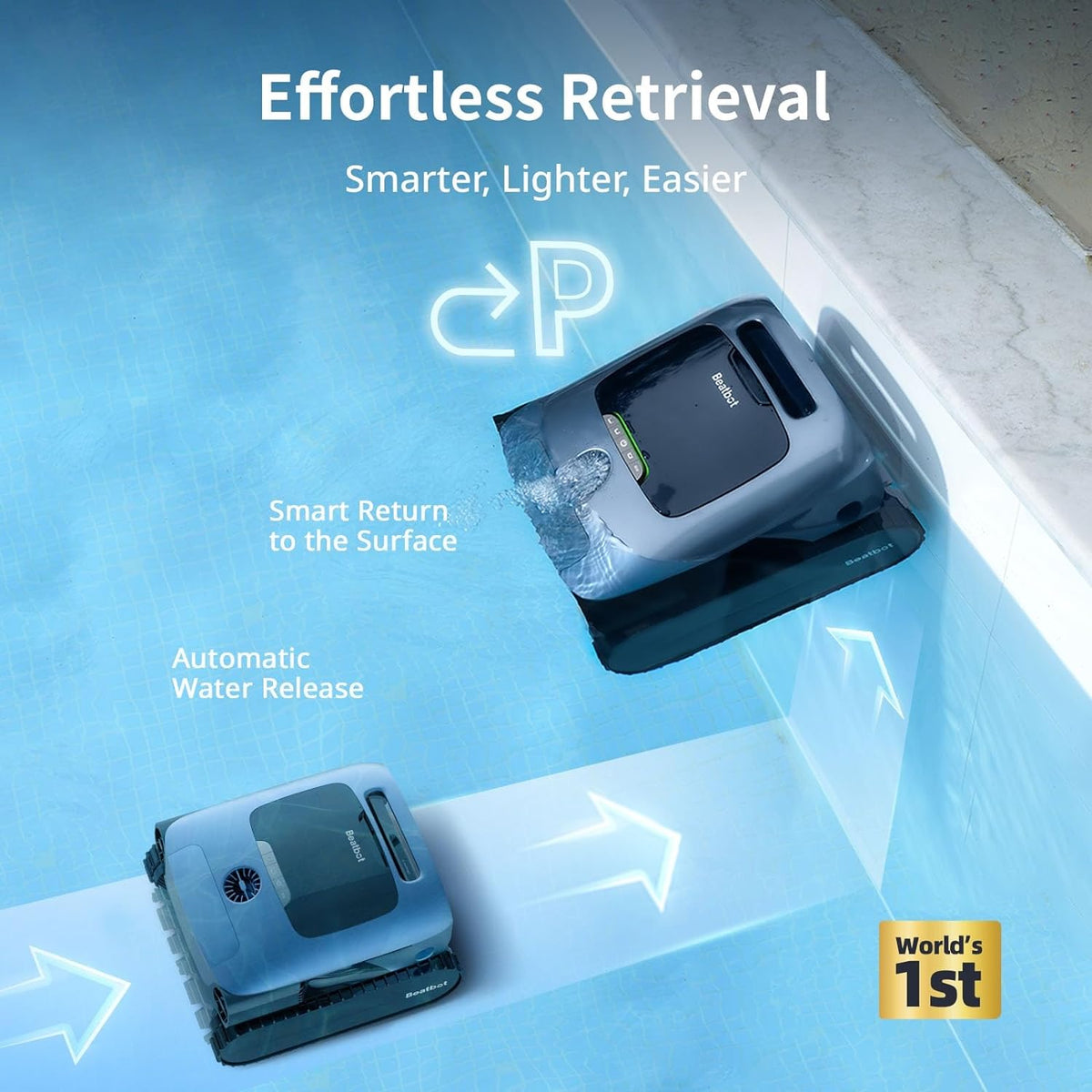 Beatbot A100 Pro robotic pool cleaner, feature view 2