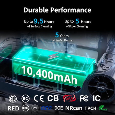 Beatbot A100 Pro robotic pool cleaner, feature view 5