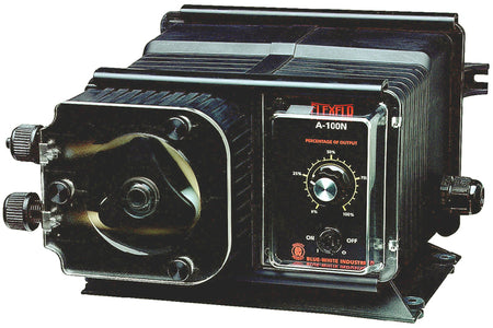 Blue-White Industries FLEXFLO A1N20A-6T high pressure peristaltic metering pump with analog timer