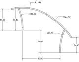 S.R. Smith Artisan Series Stair Single Rail 304 SS | ART-1002, view 2