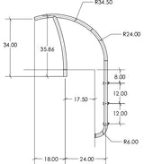 S.R. Smith Artisan 24in 3-Step Ladder 304 Stainless Steel | ART-1003, view 2