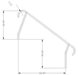 S.R. Smith Meridian Series Stair Rail Single | MER-1002-MG, view 3