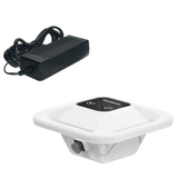 Poolmate Hydro 4 floating battery shown with its charger