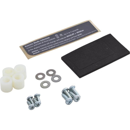 Raypak 009491F control bezel with switch decal membrane, rear view