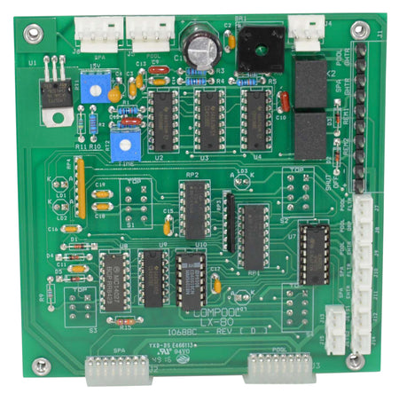 Pentair PCLX80 circuit board for ComPool LX80 commercial control power centers and RF receivers