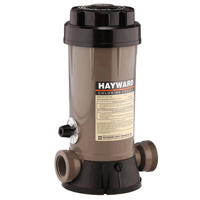 Hayward CL200EF in-line automatic pool chlorinator, 9 lb tablet feeder