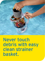 Zodiac CLC500 leaf catcher, canister and twist lock top