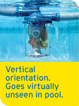 Zodiac CLC500 leaf catcher, in line hose connection