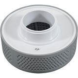 CMP 25207-801-000 gray equalizer suction fitting, face view