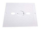 CMP 25538-900-000 square skimmer cover, white, top view