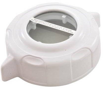 CMP 25280-109-200 clear glass PowerClean Ultra chlorinator lid, side view