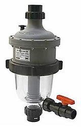 Waterco MultiCyclone 16 cyclonic pre-filter, cutaway showing the hydrocyclones