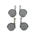 Power Vac Corp. 026-D gray caster wheel set, four wheels