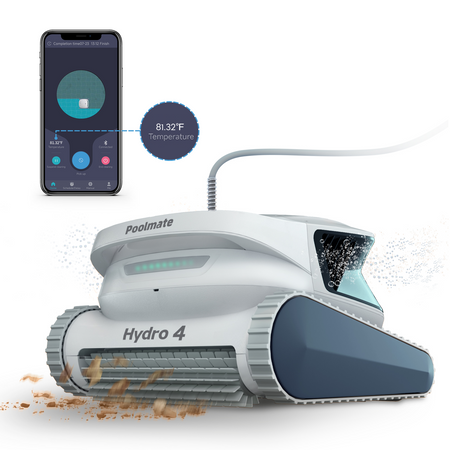 Poolmate Hydro 4 robotic pool cleaner with WiFi and 50 ft cord