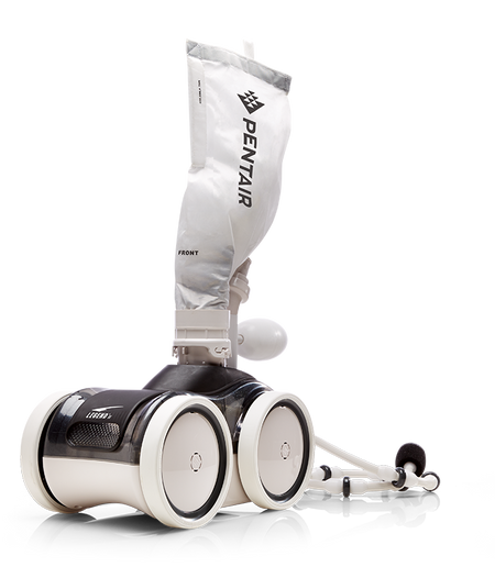 Pentair Letro Legend II LX5000G pressure side pool cleaner, grey top and white bottom