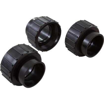 Pentair 150119Z 1-1/2 inch black three piece union kit for HiFlow valves