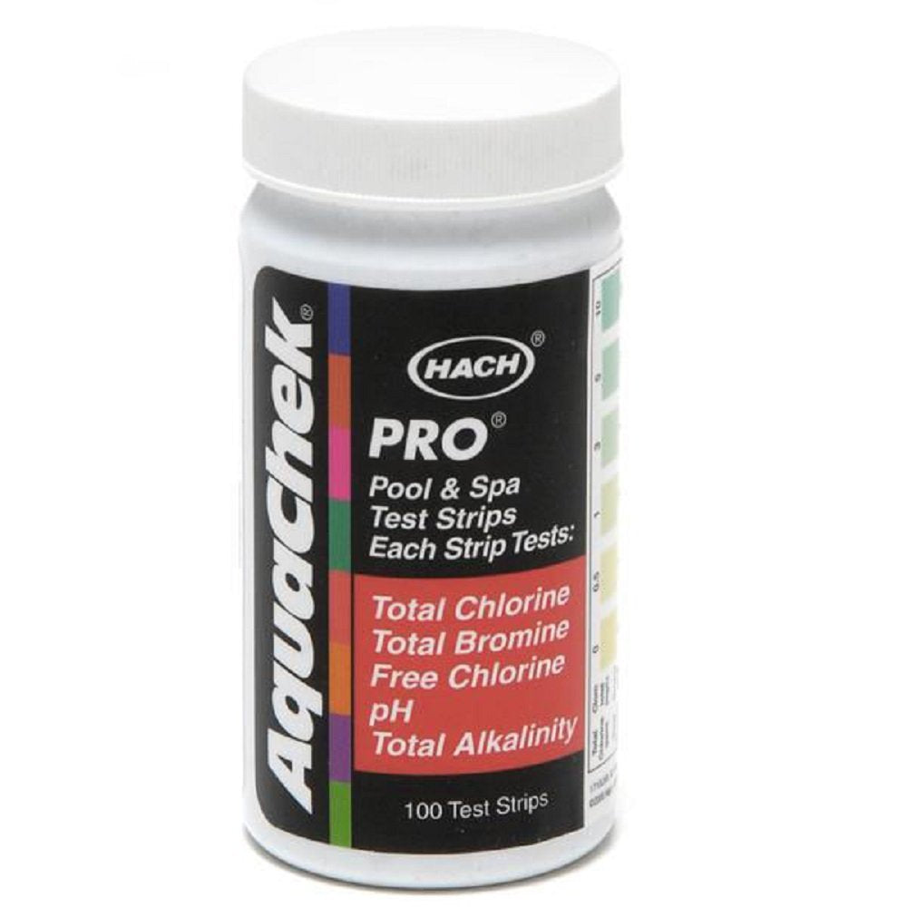 AquaChek 511710 Pro 5-Way pool and spa test strips, 100 strip bottle