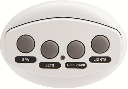 Pentair 521885 iS4 four-function spa-side remote, white, 100 ft. cable