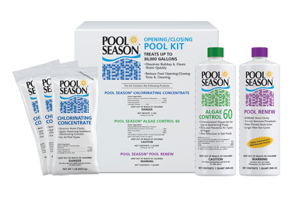 Pool Season Pool Opening and Closing Chemical Kit, 30K gallon