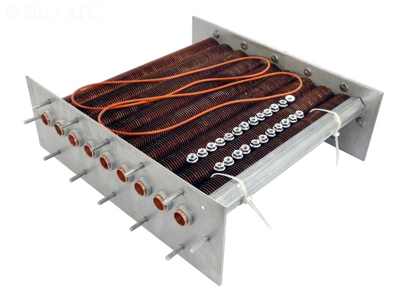 Raypak 010059F copper tube bundle heat exchanger for 206A and 207A pool heaters