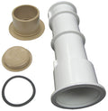 Waterway 540-6709-BEI tan concrete volleyball and umbrella pole holder, product photo