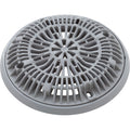 CMP 25531-001-000 8 inch Galaxy gunite pool main drain lid and frame in gray