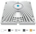 AquaStar R9MF101 9 inch square white MoFlow retrofit suction outlet cover