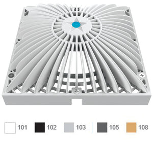 AquaStar R9MF101 9 inch square white MoFlow retrofit suction outlet cover