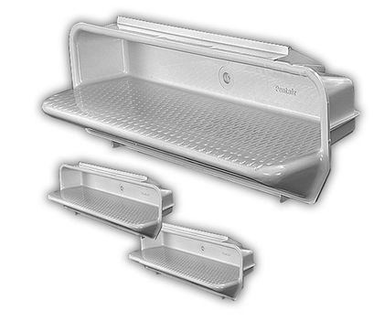 Pentair 82400700 white ABS pool steps, box of three